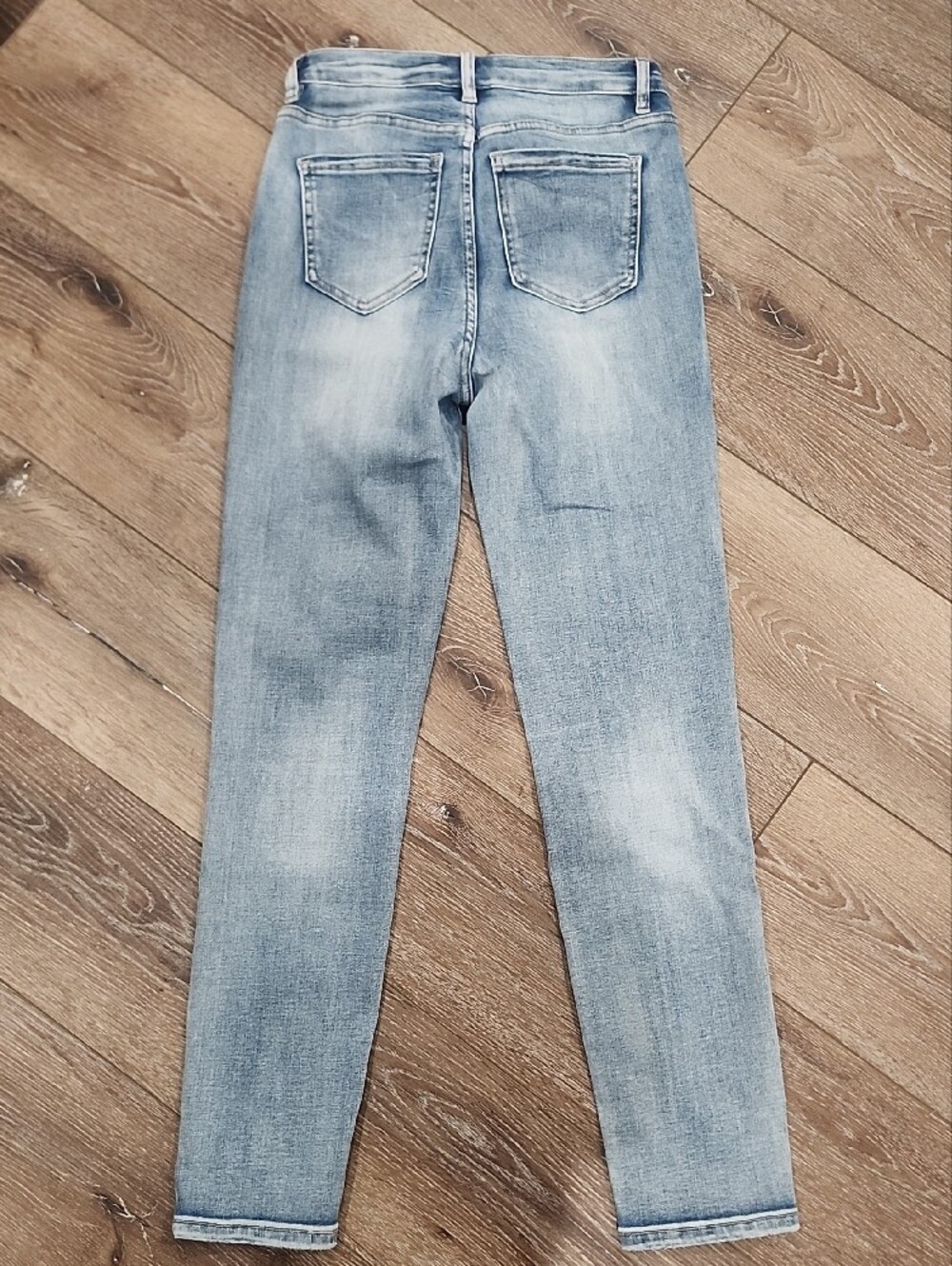 Frank Lyman Design Light Jeweled Sparkle Skinny Jeans Party High Waist Designer - Picture 7 of 9